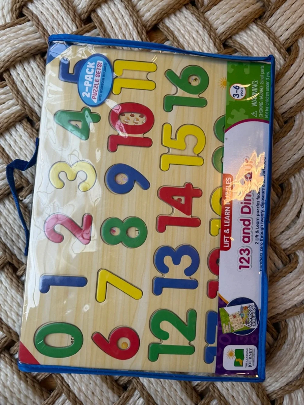 Lift & Learn 123 and Dinosaur Number Puzzle - NWT